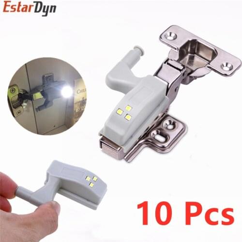 LED Under Cabinet Light Universal Wardrobe Light Sensor Led Armario Inner Hinge Lamp luces For Cupboard Closet Kitchen 10pcs