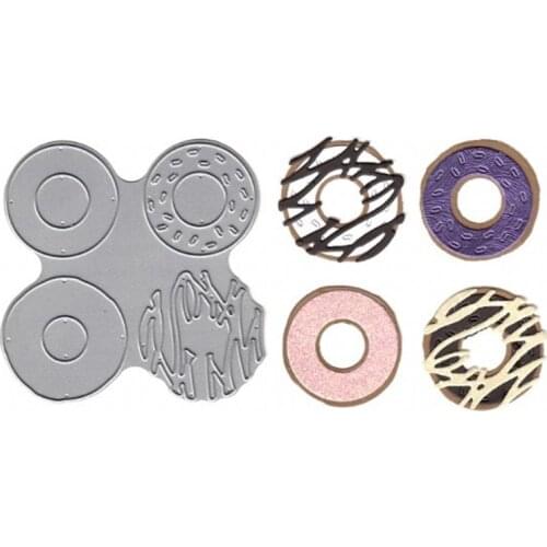 Delicious Donuts Metal Cutting Dies Stencils For DIY Scrapbooking Paper Cards Decorative Embossing Handcraft Die Cuts Template