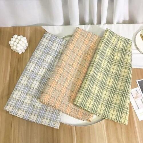 Woman Skirts Plaid Skirt Womens 2021 Summer Plaid High Waist Skirt Mujer Faldas Saias Mulher