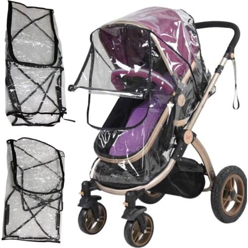 1pc Portable Universal Waterproof Rain Cover Wind Dust Shield Canopy Baby Strollers Pushchair