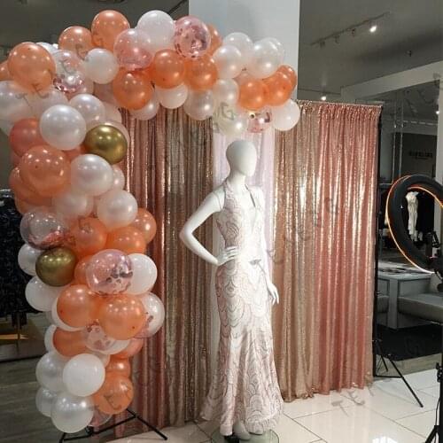 120Pcs Rose Gold Balloon Garland Kit Gold Chrome Latex Globos Girl Wedding Birthday ValentineS Day Party Decorations Supplies