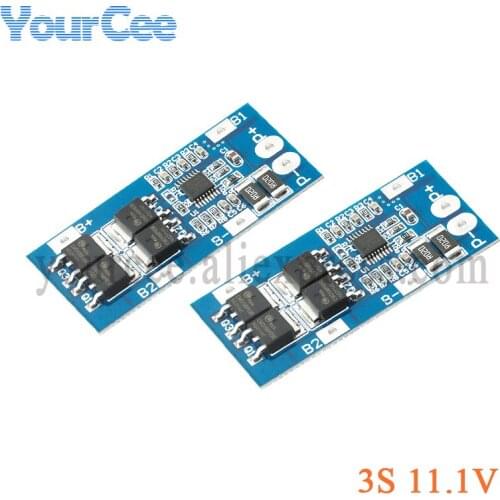 2pcs 3S 20A 11.1V 18650 Li-ion Lithium Battery Charger Protection Board Module Electric 15A Lipo BMS PCB PCM Module 3S-D01