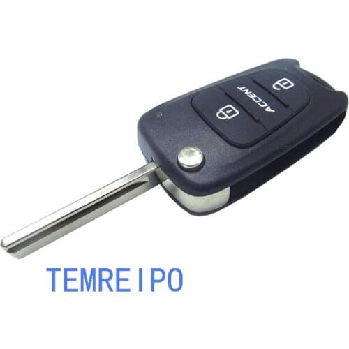 3 Button Replacement Flip Folding Key Shell For Hyundai Accent key Case Remote Key Case Cover Fob Hosuing