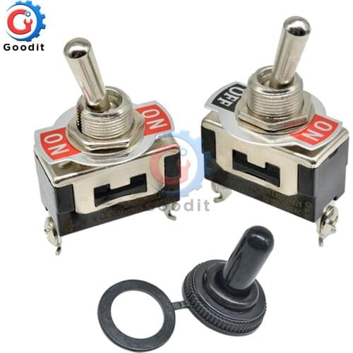 5pcs E-TEN(C)1021 E-TEN(C)1121 Miniature Toggle Switch 250V 16A Mini Toggle Switch Hole Copper Contact Rocker E-TEN(C) 1021 1121