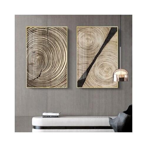 Abstract Decorative Painting Living Room Wooden Frame Hanging Painting Corridor Aisle Mural Painting With Plexiglass