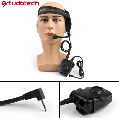 Artudatech 1Pcs 2.5mm HD01 Z Tactical Elite Bowman Headset Peltor PTT For Motorola T270 T280 T289 T4800 T4900 T6200 2.5 mm Radio