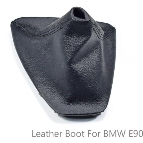 Car Accessories Real Leather Gear Shift Knob Stick Lever Shifter HandBall Fit For BMW E90 E91 E92 E93 Car Styling