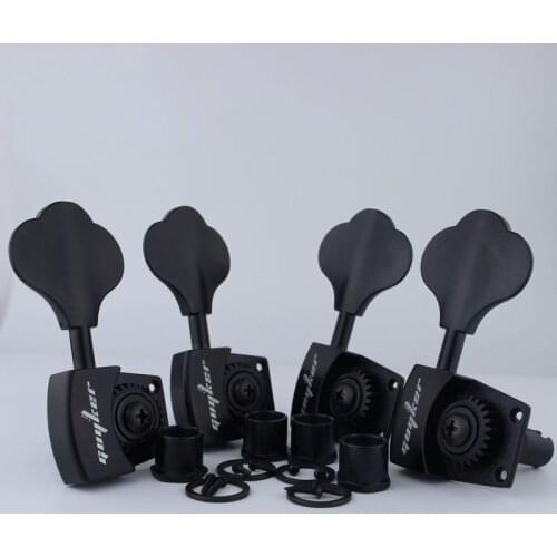 Bass Tuners1:26Ratio Open Gear Tuning Key Pegs Machine Head for Electric Jazz Bass or Precision Instruments - Black