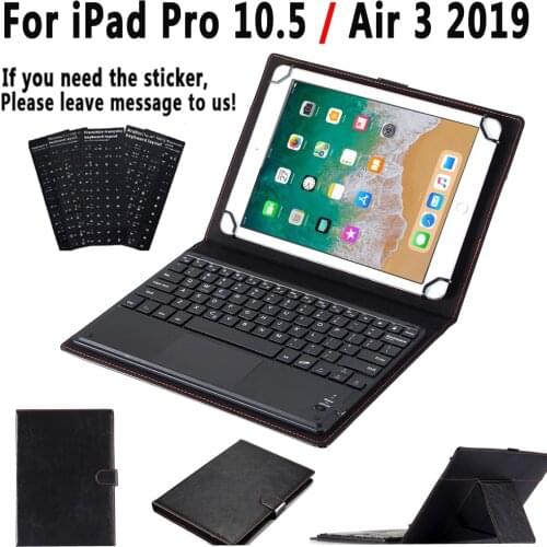 TouchPad Keyboard Case for iPad Pro 10.5 A1701 A1709 Air 3 2019 3rd Generation Smart Leather Cover Detach Keyboard+Stylus Pen