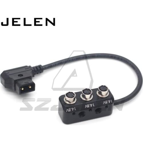 DTAP Male to Hirose 4pin Female Hub Adapter Splitter for Camera Power Supply Distributor