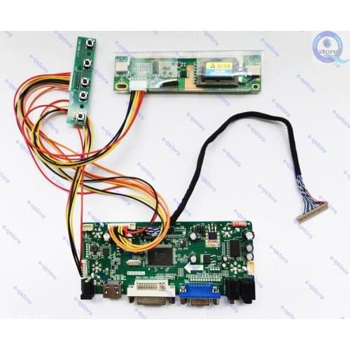 E-qstore:Turn LCD LQ150X1LGN2A 1024X768 Panel Screen to Monitor-Lvds Controller Driver Board Inverter Diy Kit HDMI-compatible