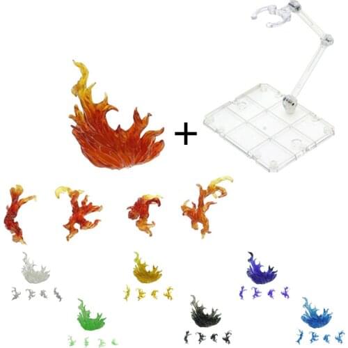 Tamashii Effect BURNING FLAME & Stand Holder Kamen Rider Action Figure Fire Scenes Toys Special Effect Action Toys Accessories