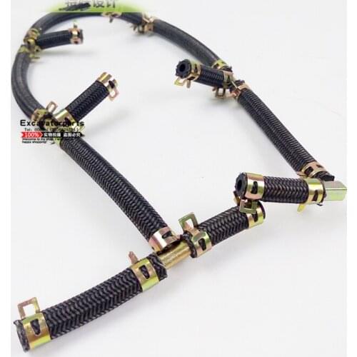 Excavator 320C / D injector return pipe S6K engine with intercooling injector return pipe accessories for Carter