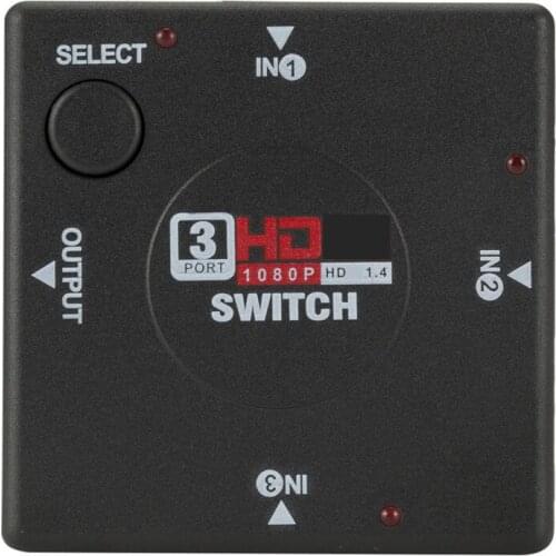 HDMI-compatible Switcher Three-in-one-out HD Video 1080P Three-port Conversion Set-top Box Three Cut One Video Switcher