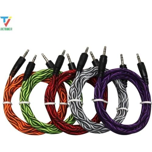 Jack Aux Cable 3.5 Mm To 3.5mm Audio Cable Male To Male Kabel Car Aux Cord for Iphone Headphone Speaker Wire Jack Cabo 300pcs
