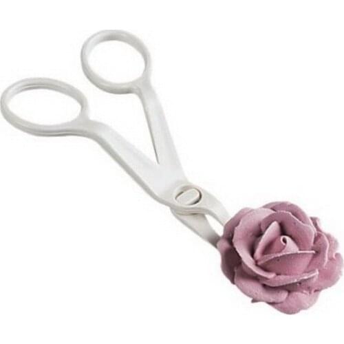 New Design Kitchen Tool Plastic Scissor Fondant Decor Flower Lifter Cake Edge Decorating Cake Tool