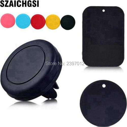SZAICHGSI Car Holder Mini Air Vent Outlet Mount Magnet Magnetic Phone Mobile Holder Universal colorful color wholesale 500pcs