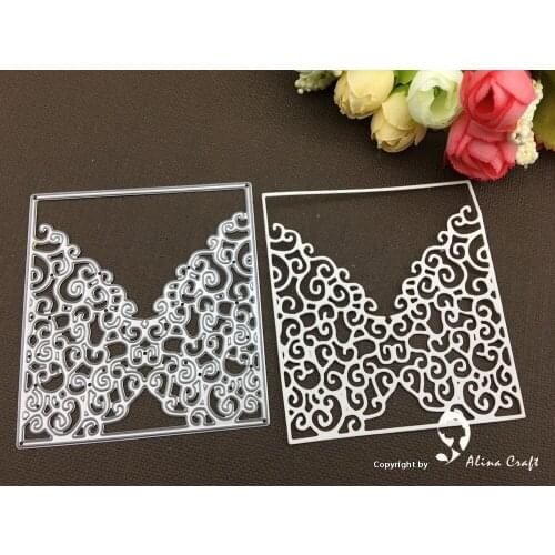 AlinaCraft METAL CUTTING DIES lace flower tag background Scrapbook paper craft card album emboss knife blade punch stencil