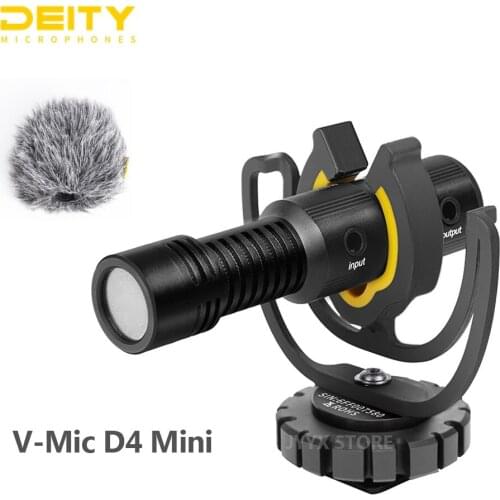 Deity V-Mic D4 Mini Microphone TRS 3.5MM Mic Head For Vlog Video Studio DSLR Camera Cell phone
