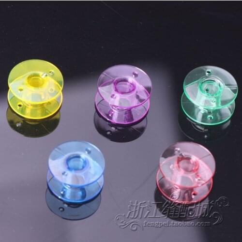 Multifunction Color Plastic Bobbin Home Machine Bobbin Box Of 25 Cop Latch Transparent Sewing Machine Parts High Quality