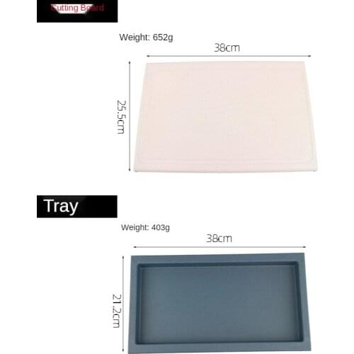 Multifunctional Combination Cutting Board Kitchen Fruit Plate Wheat Straw Cutting Board Draining Plate Outdoor Kitchen Knife Set