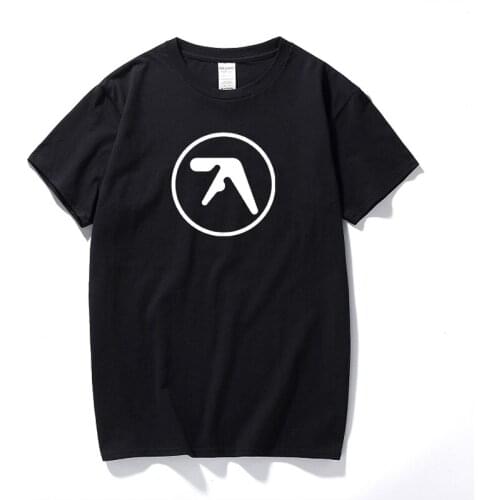 Fashion Men Aphex twin T Shirt Popular Aerosmith t shirt Printing O Neck Top Cotton Band Music t-shirts Short Sleeve Tees