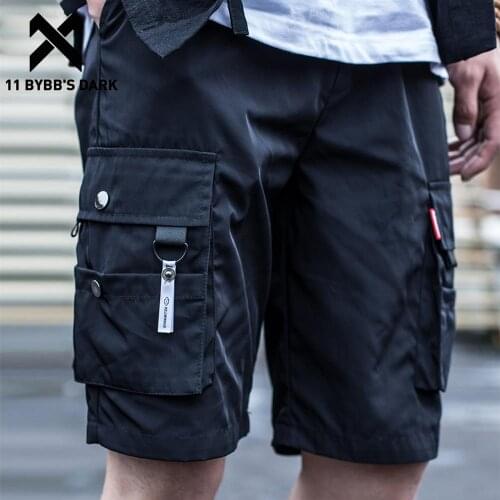 11 BYBBS DARK 2020 Summer Short Joggers Mens Casual Knee Length Male Short Pants Joggers Hip Hop Streetwear Shorts