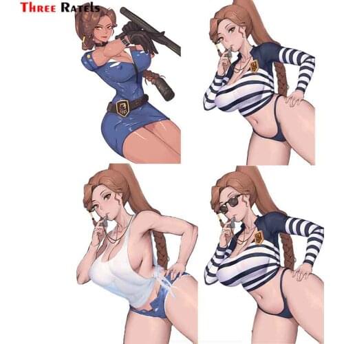 Three Ratels F704 Anime Game Miss Safety Last Origin Sticker For Passat B5 Personalized Car Anti Scratch Film With Waterproof