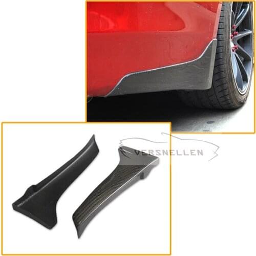 Carbon Fiber Rear Back Splitter Trim Canards For Infiniti Q50 and Q50S 2014 2015 2016 2017 Carbon Fiber Lid Trim Cover