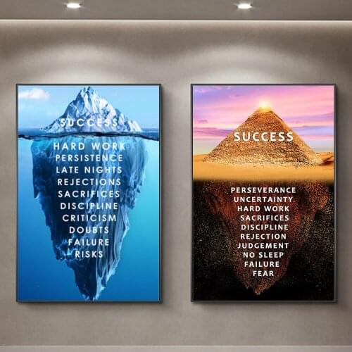 Canvas Wall Paintings Vogue Art Posters and Prints Landscape Nordic Pictures Motivational Photo Iceberg Living Room Home Decor