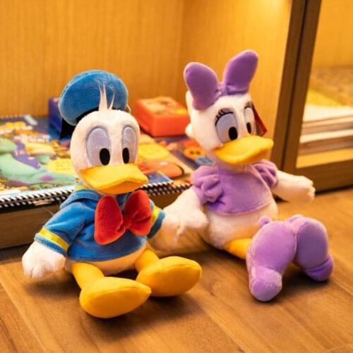 Disney Gift Donald Duck and Daisy Plush Hot Toys Toy Pp Cotton Dolls Birthday Christmas New Year Presents for Kids Surprise