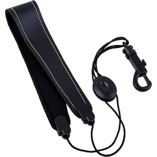 Adjustable Saxophone Sax Belt High Quality Leather Nylon Padded Neck Strap with Hook Clasp Material: leather Length: 50-63cm