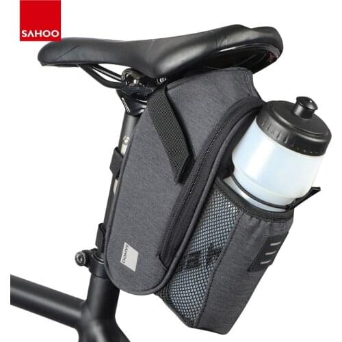 Sahoo 1.8L Bike Saddle Bag Cycling Mountain Road Bike Water Bottle Bicycle Saddle Bag Tail Bag Rear Seat Wedge Pack