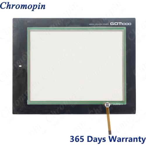 Touch Screen Panel Glass Digitizer for Mitsubishi GT1265-VNBA GT1265-VNBD Touchscreen with Front Overlay Protective Film
