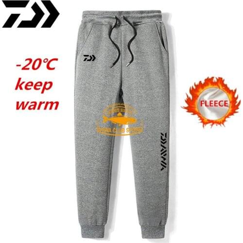 Daiwa Winter Fleece Warm Softshell Fishing Pants Windproof Hiking Pants Outdoor Camping Fishing Trekking Waterproof Trousers