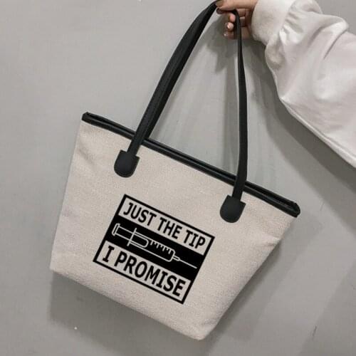 Personalized Doctor Nursing Tote Bag Funny Printed Accessories Work Bag Gift for Doctor Women Handbag Beach Bag Dropshipping