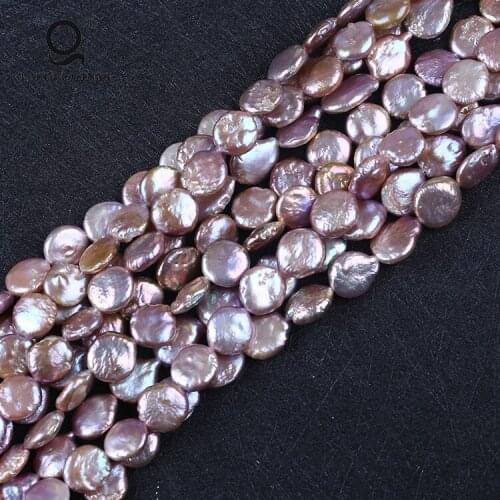 AAA Jewelry Purple Coin Loose Freshwater Pearl Price For Jewellery Making