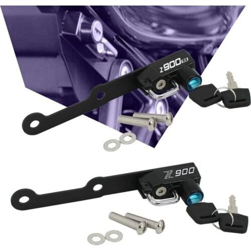 For KAWASAKI Z900 Z900RS Motorcycle Helmet Locks install on Rear Passenger Footrest Bracket