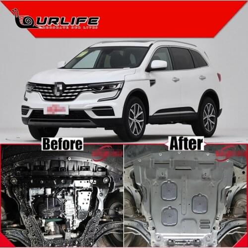 For Renault Koleos Samsung QM5 QM6 2009-2021 Engine Chassis Guard Cover Protector Manganese Steel Plastic Accessories