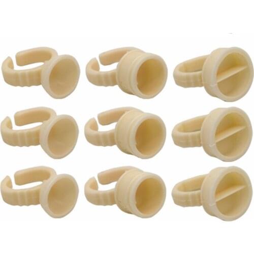 100pcs Pink Separator Pigment Rings Disposable Microblading Tattoo ink Cup Holder Permanent Makeup Ink Rings accesories