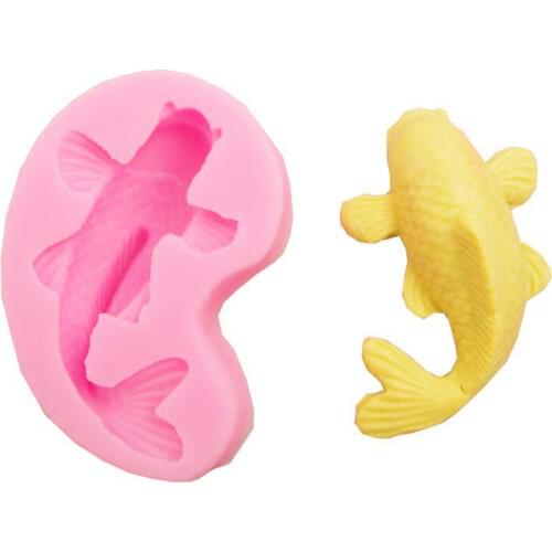 3D DIY Silicone Fish Shape Cake Mould Carp Fondant Mold Chocolate Cupcake Soap Molds Candy Craft Cookie Kitchen Accessories