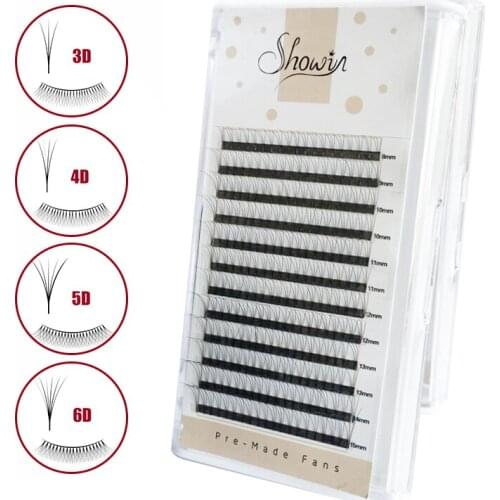 5D Eyelashes Premade Fans Lashes Mink Eyelashes For Extensions Faux Cils Makeup Maquiagem High Quality Lash Natural Extension