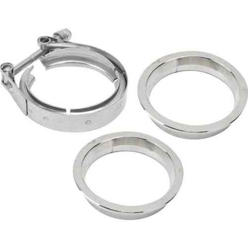 Automobiles araba aksesuar Car V-Band Clamp Exhaust Downpipe Flange Kit 304 Stainless Steel Car Accessories Auto Parts