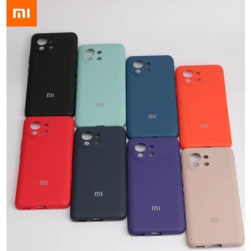 For Mi 11 Cover Case for Xiaomi Mi 11 lite Original Liquid Silicone Case