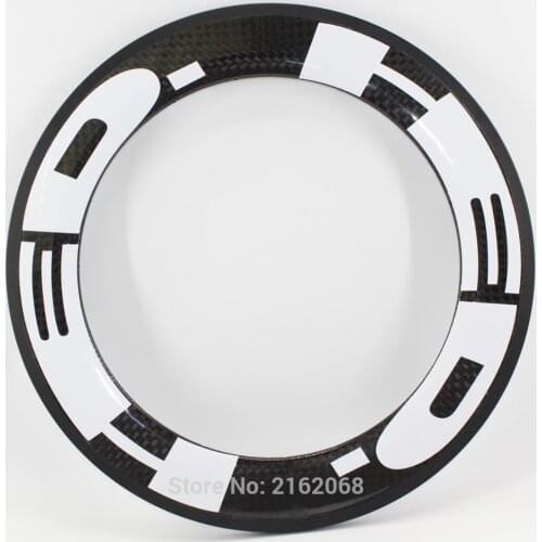 1Pcs New 700C 88mm Track Fixed Gear Road bicycle 12K full carbon fibre bike wheels carbon tubular rims 23 25mm width Free ship