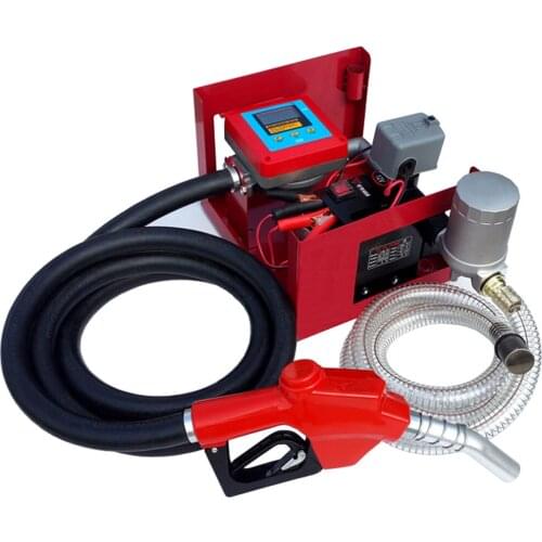 750W Car refueling machine 12V 24V 220V 750W Electronic metering oil pump diesel self-priming electric pump Large flow