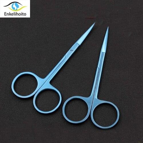 Eye scissors Titanium alloy Cosmetic and plastic surgery instruments and tools 11cm 10cm Surgical scissors