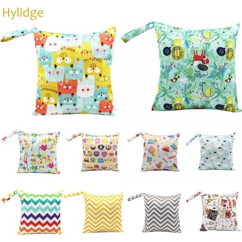 Hylidge Fashion Printed Mummy Bag Wetbag for Diaper Storage Bag Small Animal Cartoon Stroller Organizer Bag Universal Baby Bag