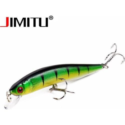 JIMITU Wobblers Minnow lures 10cm 8g Artificial fly tying fishing bait leurre peche mer topwater carpe hard bait fising Tackle