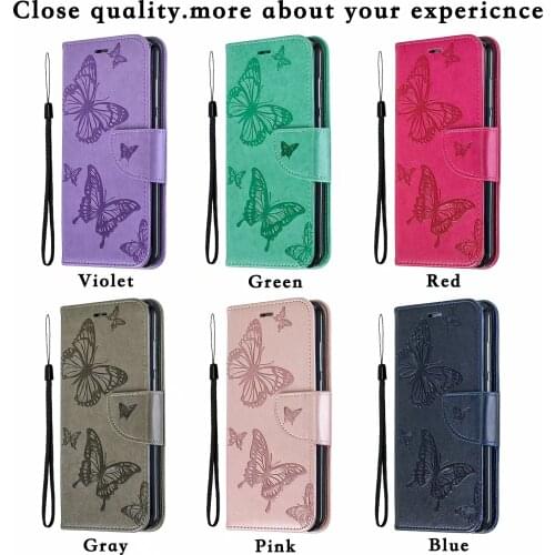 Butterfly leather Wallet Phone Case For Huawei Honor 7A 7C 8A 8C 9A 9S 9X 10i 10 Lite 20S Y5 Y6 Y7 2018 2019 Y7P Y6P Cover Cases